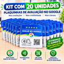 Placa Avaliação Google NFC + QR Code Dinamico | 10cmx10cm