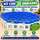 Placa Avaliação Google NFC + QR Code Dinamico | 10cmx10cm