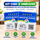 Deixe sua Marca mais Famosa e Atraia mais Clientes com a Placa Avaliação Google NFC + QR Code Dinamico | 10cmx10cm
