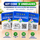 Deixe sua Marca mais Famosa e Atraia mais Clientes com a Placa Avaliação Google NFC + QR Code Dinamico | 10cmx10cm