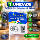 Deixe sua Marca mais Famosa e Atraia mais Clientes com a Placa Avaliação Google NFC + QR Code Dinamico | 10cmx10cm