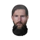 Máscara engraçada de celebridade 3D | Messi CR7 Neymar Futebol Cosplay | Máscara de malha respirável (2Peças)