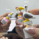 Chaveiro Gaivota da Mina Quente com Luz e Som – Brinquedo Antiestresse Criativo
