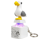 Chaveiro Gaivota da Mina Quente com Luz e Som – Brinquedo Antiestresse Criativo