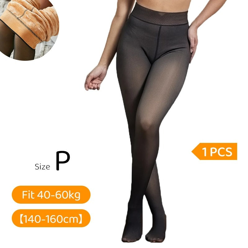 Meia Calça Feminina Peluciada de Lã Aveludada Explendida