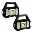 Lanterna Solar Portátil Led Camping com Powerbank 1K Lúmens de Alta Potência USB Bivolt
