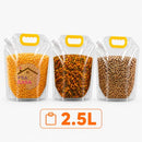 Sacos Potes Premium Armazenador de Alimentos Reutilizáveis 3 UNIDADES