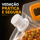 Sacos Potes Premium Armazenador de Alimentos Reutilizáveis 3 UNIDADES