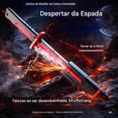 Espada Katana Samurai Grande 80Cm Com Led RGB Faisca e Fumaça Sabre de Luz Iluminado