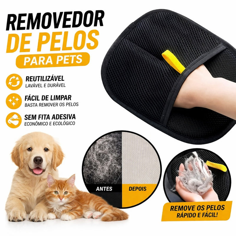 Luva Removedora de Pelos Aura Pet (Compre 1 e Leve 2)