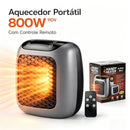 Aquecedor Portátil Mini Com Controle Remoto 800W 127V/220V