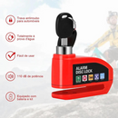 Trava de Disco em Liga de Alumínio Com Alarme 110dB Antifurto para Moto/Bike à Prova dÁgua Universal