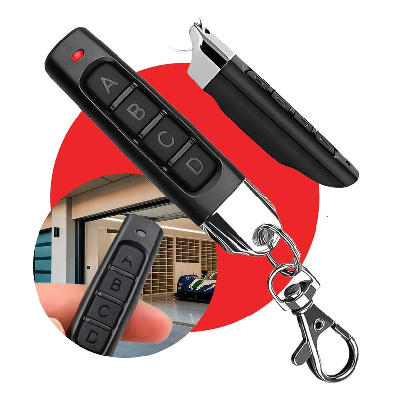 Controle Remoto Portão Universal 4 Botões Mini Chaveiro Garagem