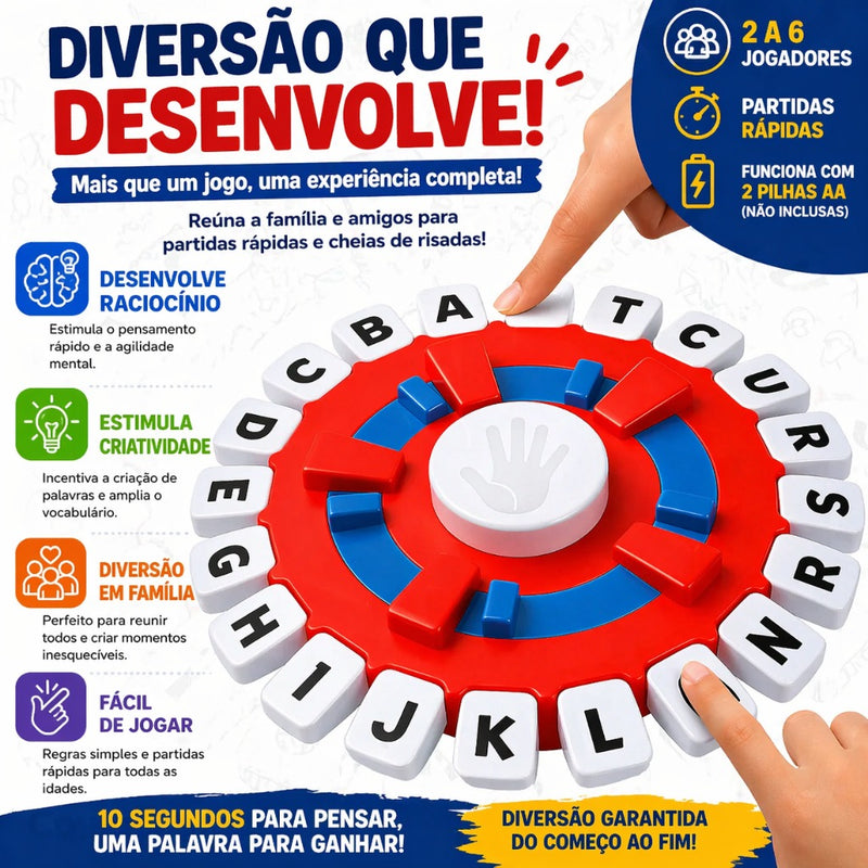 Jogo Trava Letras Stop Diversão Garantida®