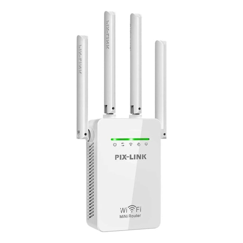 Repetidor de Sinal Wi-Fi Roteador Wireless 2.4G Sem Fio 4 Antenas