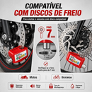 Trava de Disco em Liga de Alumínio Com Alarme 110dB Antifurto para Moto/Bike à Prova dÁgua Universal