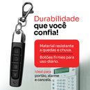 Controle Remoto Portão Universal 4 Botões Mini Chaveiro Garagem