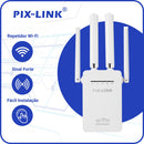 Repetidor de Sinal Wi-Fi Roteador Wireless 2.4G Sem Fio 4 Antenas