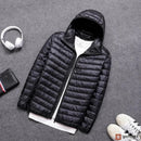 Jaqueta Puffer Masculina Bobojaco Bomber Blusa de Frio Inverno Neve Com Touca Removível