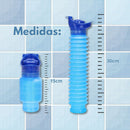 Mictório Portátil Retrátil 750ml Unissex | Urinol Dobrável para Viagem, Carro, Camping e Emergências