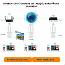 Repetidor de Sinal Wi-Fi Roteador Wireless 2.4G Sem Fio 4 Antenas