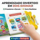 Livro Infantil Bilíngue Português Inglês Livro Interativo com Som Toque Inteligente Educativo Aprendizagem Crianças