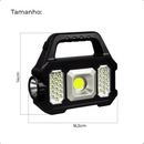 Lanterna Solar Portátil Led Camping com Powerbank 1K Lúmens de Alta Potência USB Bivolt