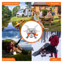 Fogareiro Portátil Fogão á Gás Ingnição Automática Camping Viagem Dobrável Higher Power