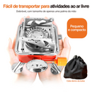 Fogareiro Portátil Fogão á Gás Ingnição Automática Camping Viagem Dobrável Higher Power