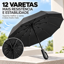 Guarda Chuva Automático Alta Resistência a Chuvas e Vento Forte Com Proteção UV