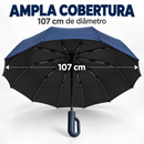 Guarda Chuva Automático Alta Resistência a Chuvas e Vento Forte Com Proteção UV