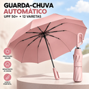 Guarda Chuva Automático Alta Resistência a Chuvas e Vento Forte Com Proteção UV